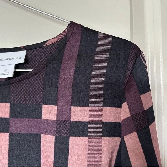 Liz Claiborne Womens Round Neck Long Sleeve Blouse - Picture 6 of 6